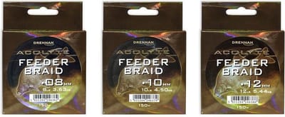 Drennan Acolyte Feeder Braid (150m) - Maat : 0.08mm