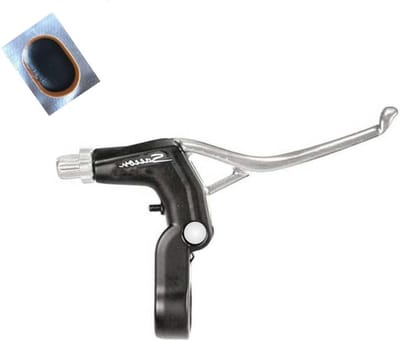 V-Brake Remhendel - Remgreep Links - Fiets Reparatie - Inclusief Slangpatch - Links - Zwart