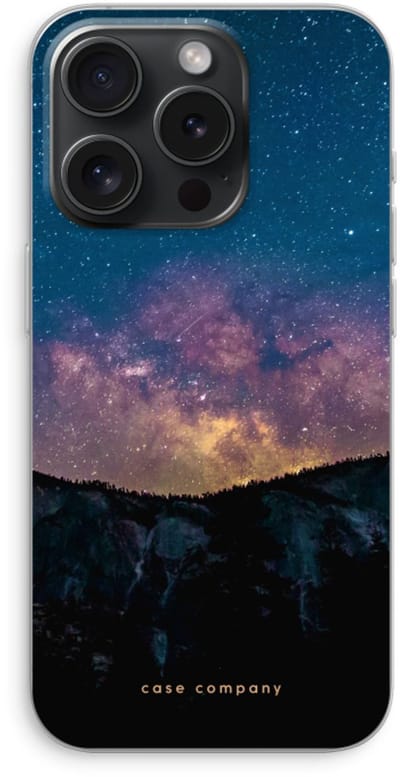 Case Company® - Hoesje geschikt voor iPhone 15 Pro hoesje - Travel to space - Soft Cover Telefoonhoesje - Bescherming aan alle Kanten en Schermrand
