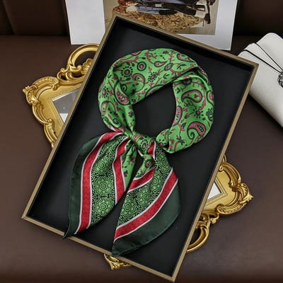 60Kleuren Luxe Sjaal Dames 70*70Cm Zijdegevoel Vierkant Haarwikkeling Foulard Satijnen Sjaal Grote Maat Hoofdband Bandana Hijab Zakdoek 70x70cm brown
