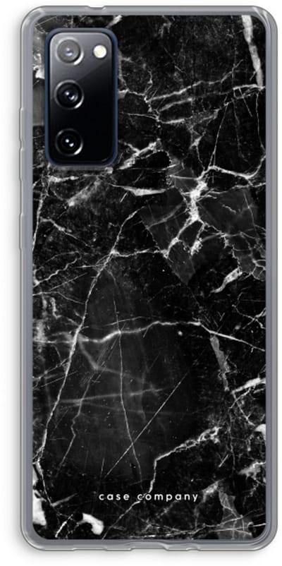 Case Company® - Hoesje geschikt voor Samsung Galaxy S20 FE / S20 FE 5G hoesje - Zwart Marmer - Soft Cover Telefoonhoesje - Bescherming aan alle Kanten en Schermrand