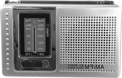 Draagbare Radio - Pocket Radio AM FM - Muziek Luisteren - Gevoelige Ontvangst - 9.6 x 6 x 2.5 cm