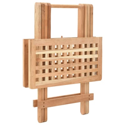 vidaXL - Bijzettafel - inklapbaar - 50x50x49 - cm - massief - walnotenhout