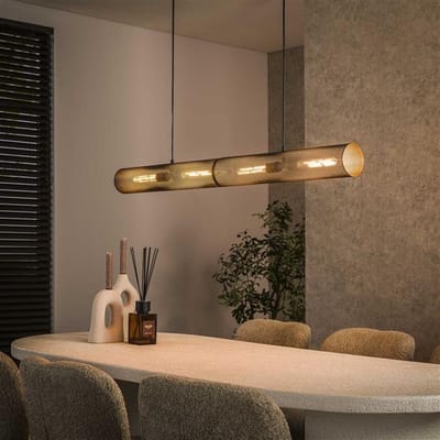 PS-Collection Tube Mesh Hanglamp - 120x10x150cm - Artic Zwart - Metaal - hanglampen eetkamer, hanglamp zwart, hanglampen woonkamer, hanglamp slaapkamer, hanglamp kinderkamer, hanglamp rotan, hanglamp hout, hanglamp industrieel