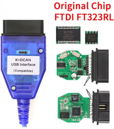 medj-K+DCAN blauw USB OBD2 Interface geschikt voor BMW kdcan kabel switch INPA bmw programmeren ISTA coderen FTDI FT232RQ