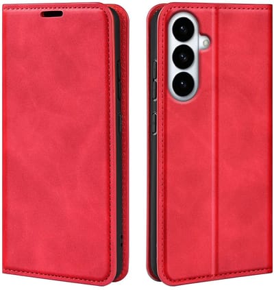 MobyDefend Hoesje - Geschikt voor Samsung Galaxy S26 Plus (S26+) - Luxe Wallet Bookcase (Magnetische Sluiting) - Rood