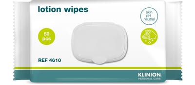 KLINION personal care reinigingsdoekje lotion 50 st - Vochtige doekjes