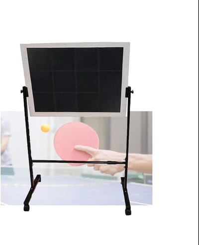 Tafeltennis Rebound Board - Pingpong Oefenbord - Vaardigheden Verbeteren - Verstelbare Hoek - Met Wielen - Zwart