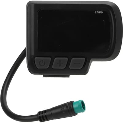 Elektrische fiets EN06 LCD-schermmeter met USB-interface Snelheidsweergave voor elektrische fiets Mountainbike black