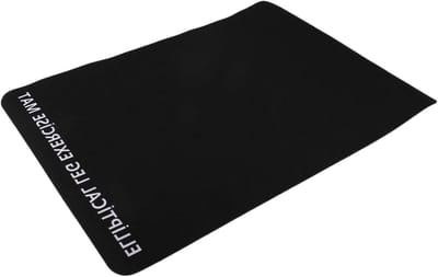 Trainingsmat Ellipsmachine - Oefenmat Bureau - Bescherming Vloer - Antislip Deeltjes - Niet gespecificeerd - Zwart