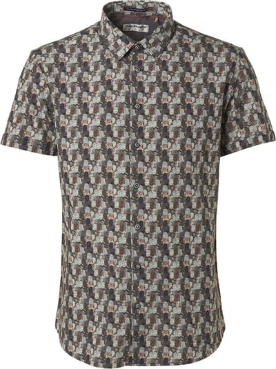 No Excess Mannen Korte Mouw Shirt Aqua XL