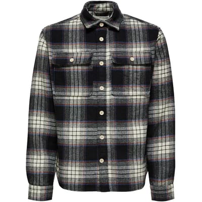 SELECTED HOMME SLHLOOSEMASON-PABLO LS OVERSHIRT W Heren Overhemd - Maat L
