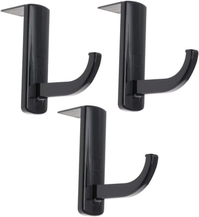 Hoofdtelefoonhaak - Koptelefoonhouder - Bureau Organisatie - Zelfklevend - 3 Stuks - Zwart