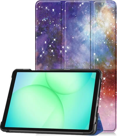 Hoesje Geschikt voor Samsung Galaxy Tab A11 / A9 - Dun & Stevig - Trifold Bookcase - Hard Cover - Hardcover Book Case - Tablet Hoes - Galaxy