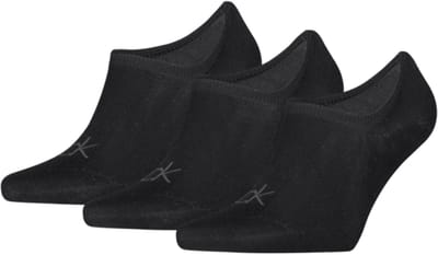 Calvin Klein Footies High Cut Heren 3-Pack Zwart