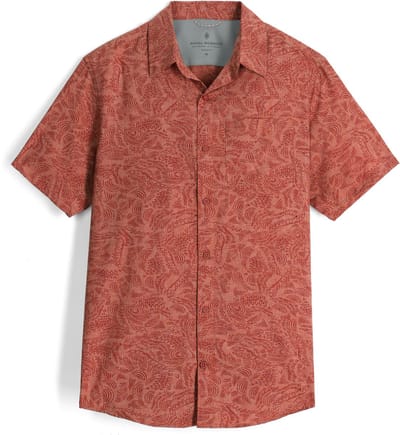Royal Robbins Men's Amp Lite II S/S - Outdoorblouse - Heren - Rood - Maat XXL