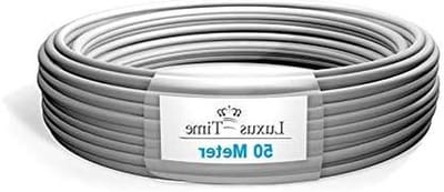 Installatiekabel - Elektrische draad - Elektriciteit aanleggen - 5-aderig - 50 meter - Grijs
