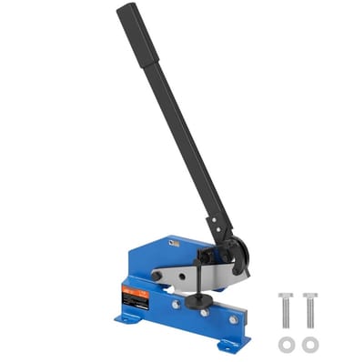Plaatschaar / Tafelsnijder - HS-8 - Snijlengte 19 cm - Handbediend - Q235 Staalconstructie - Zware Uitvoering Voor Plaatstaal - Voor Metaalbewerking