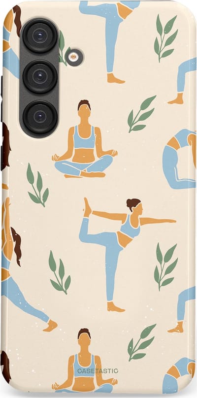 Casetastic Hoesje Geschikt voor Samsung S25 Plus - Stijlvolle Beschermende Duo-layer Case - Yoga zen