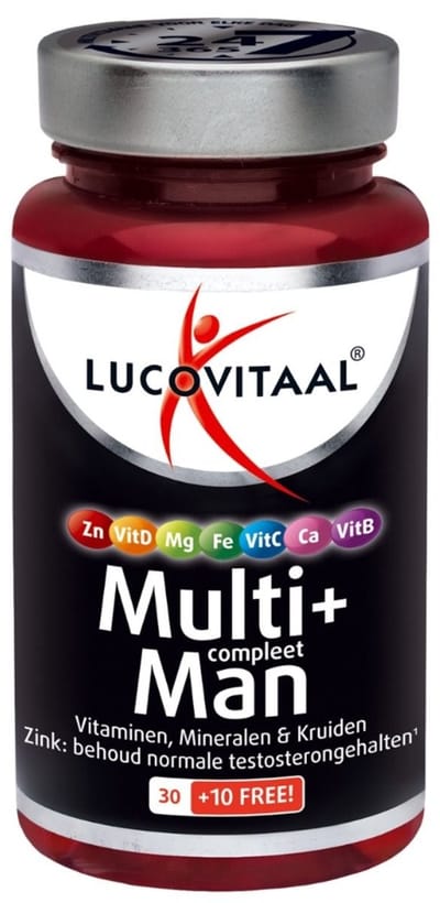 Lucovitaal Multivitamine Supplementen - Compleet Man - 40 Tabletten