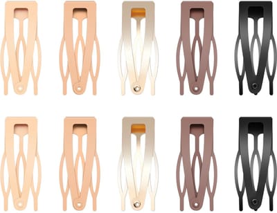 Haarspelden – Dames Haaraccessoires – 10 Stuks Metal Snap Haarclips Met Dubbele Grip – Voor Dagelijks Gebruik & Kapsalon – Multi Kleuren