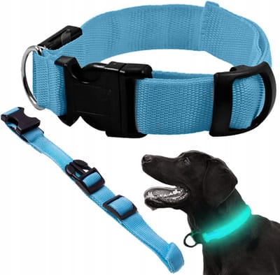 Actie4you® - Led Halsband Hond - 3 Standen - Verstelbaar 36 tot 59 cm – Lichtgevende Halsband - Blauw