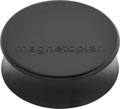 magnetoplan Magneet (Ø x h) 34 mm x 12.5 mm Rond Zwart 10 stuk(s) 1665012