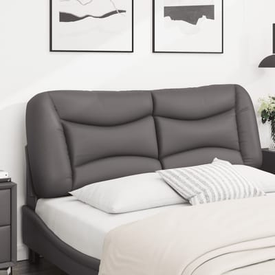 vidaXL - Hoofdbordkussen - "Hvar" - 120 - cm - kunstleer - grijs