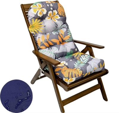 Stoelkussen - Tuinkussen Schommelstoel - Buiten Zitten - Waterdicht Materiaal - 110 x 50 cm - Bloemenprint