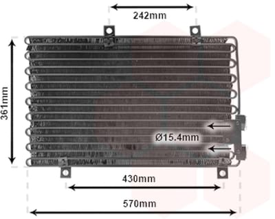 Van Wezel - LUCHTCONDENSATOR VOOR ALFA ROMEO 145/146 930 1994-2001 60610662