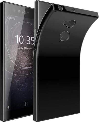 Zwart TPU Siliconen Case Hoesje Geschikt voor Sony Xperia XA2 Ultra