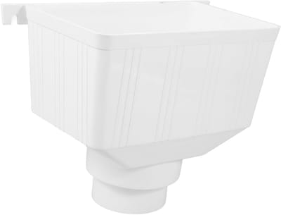 Regenpijp Connector - Afvoer Verloopstuk - Water Opvangen - Universele Pasvorm - 26.5 x 21 cm - Wit