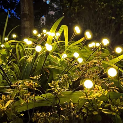 Firefly Pathway Lights op Zonne-energie - IP65 Waterdicht - Tuinkunst Feeënverlichting - Voor Voetpad Tuin - Patio balkon tuindecoratie - Tuin Licht - Tuindecoratie tuinverlichting op zonneenergie