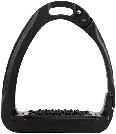 Acavallo Beugels Arena AluPlus 2.0 Zwart/Alu - 12 cm | Rood | Stijgbeugels en Beugelriemen