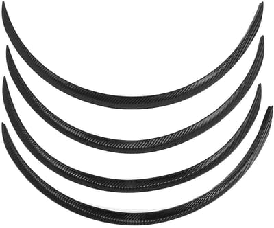 Dailygoody - Wheel Eyebrow Protector - Anti Scratch - Eenvoudige installatie - Carbon Fiber Style - Duurzaam materiaal - Geschikt voor auto
