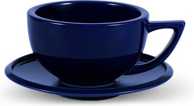 MHW-3BOMBER keramische koffiekop met schotel - 280 ml - hittebestendig porselein - stevig, comfortabel en elegant - geschikt voor koffie & thee
