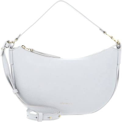 COCCINELLE Leren handtas schoudertas C-Easy Handle Bag Snow Lichtgrijs