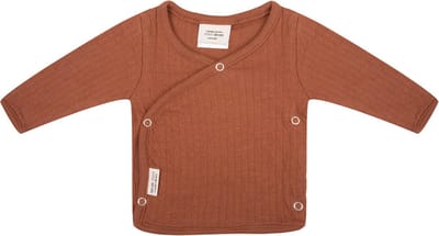 Little Indians Rib Shirt Lange Mouwen Amber Brown 0-1 Mnd