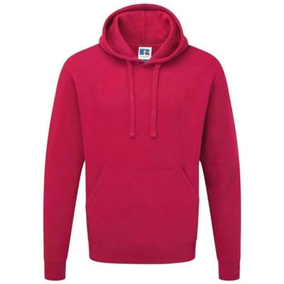 Russell Kleuren Heren Hooded Sweatshirt / Hoodie (Fuchsia)