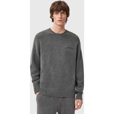 AllSaints Odessa Crew Carter Grey Taglia: XS | Maglioni a maglia Outlet | Uomo | Grigio