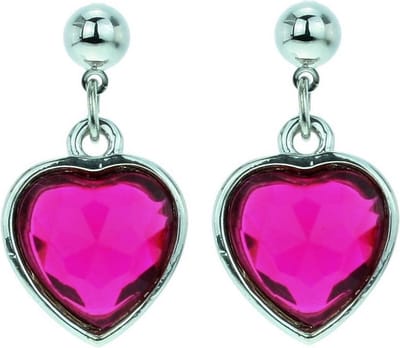 Behave - Oorhangers Hartvorm Roze - Romantisch - Cadeau - Nikkelvrij