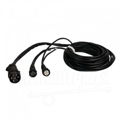 Aspock kabel 7 polig 9,5 meter bajonet 5-polig