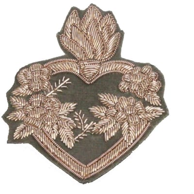 Broche Vlammend Hart 5,2x0,3x6,8cm