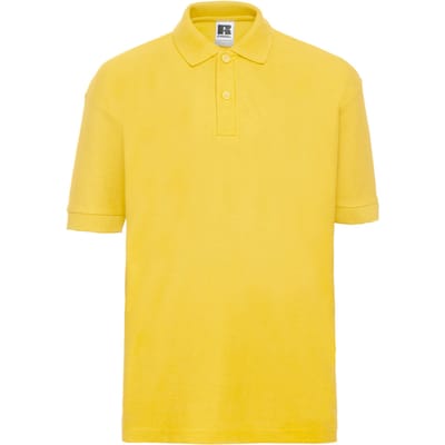 Russell Poloshirt van katoen voor kinderen (Geel)