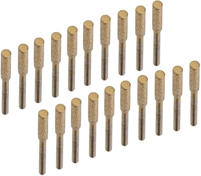 Dailygoods - Diamant kettingzaagslijper - Slijpgereedschap - 20 stuks - Voor slijpen en schuren - Effectieve slijpsteen - Geschikt voor kettingzagen -...