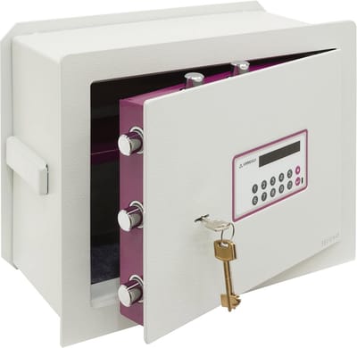 Wandkluis met Sleutelslot en Code - Dubbele Veiligheidsbox voor Huis en Thuis, Eenvoudig te Installeren, 32 x 42 x 20/30 cm