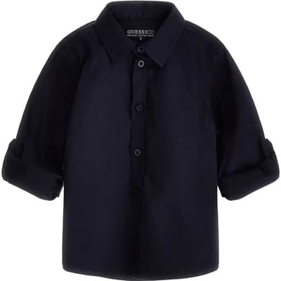 Langarm popeline blouse voor baby Guess