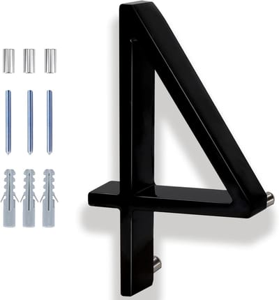 Huisnummer Zinklegering - Adresbord Modern - Buiten Herkenbaar - Zwevend Schaduw Effect - 152 cm Hoog - Zwart