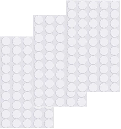Allecto - Transparante Stopverf - Dubbelzijdige Zelfklevende Tape - 150 Stuks - 20 mm - Multifunctionele Tapemat - Geschikt voor Hout Glas Metaal P...