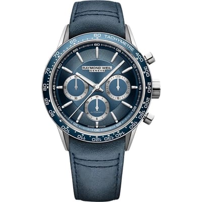 Raymond Weil Freelancer Heren Horloge Blauw 7741-SC3-50021